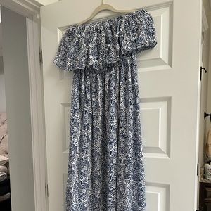 Strapless maxi dress